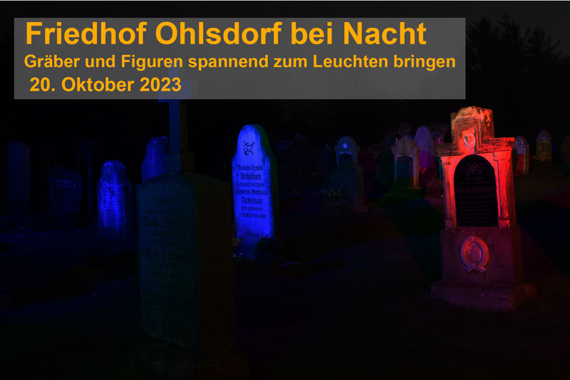 Fototour Ohlsdorfer Friedhof bei Nacht, 20. Oktober 2023
